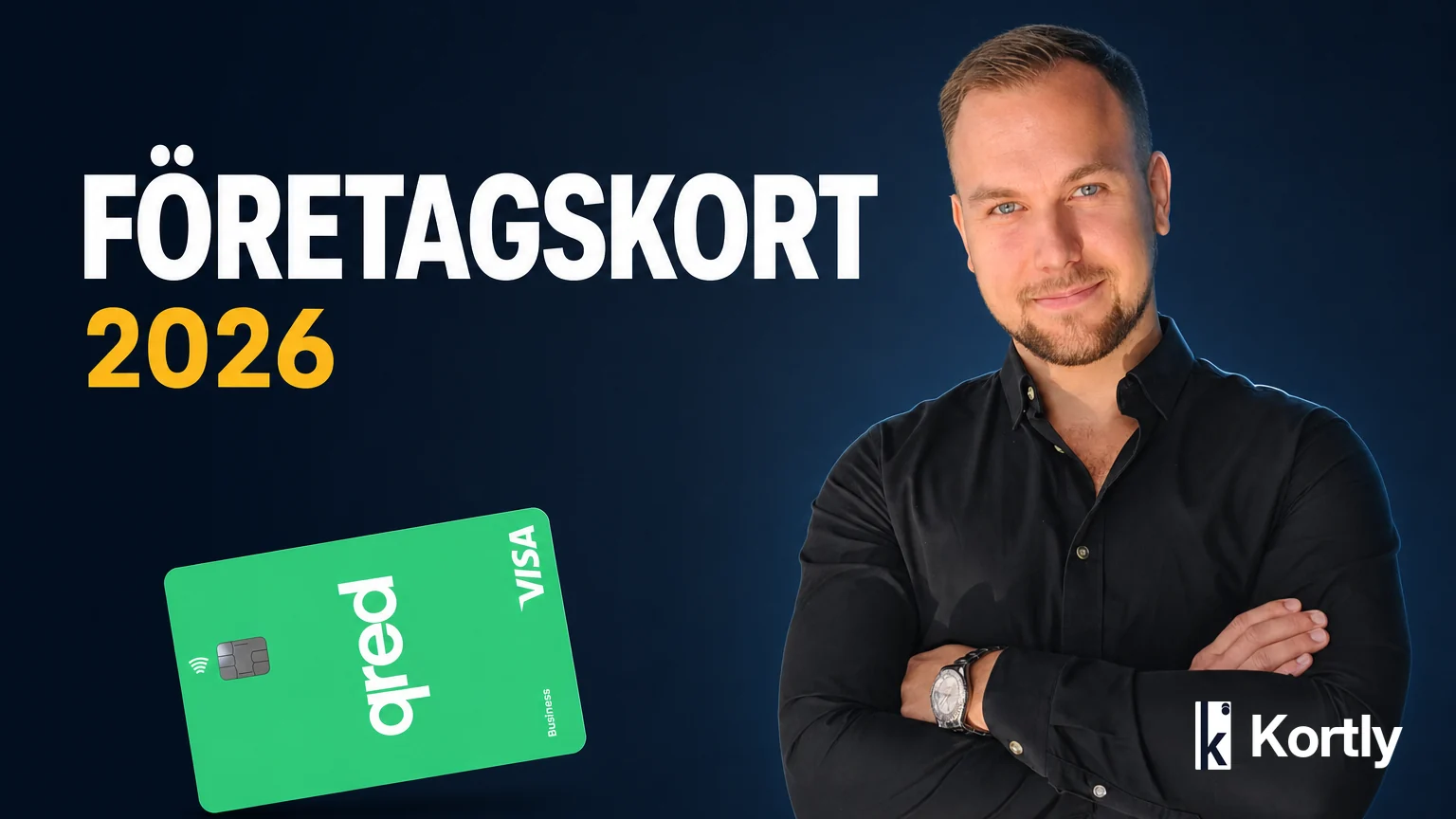 Marcus Lindblad bredvid Qred Kreditkort — företagskort utan årsavgift